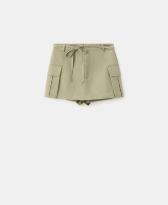 Mango Women's Pockets Cargo Shorts