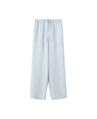 Mango Women's Wide-Leg Striped Pants