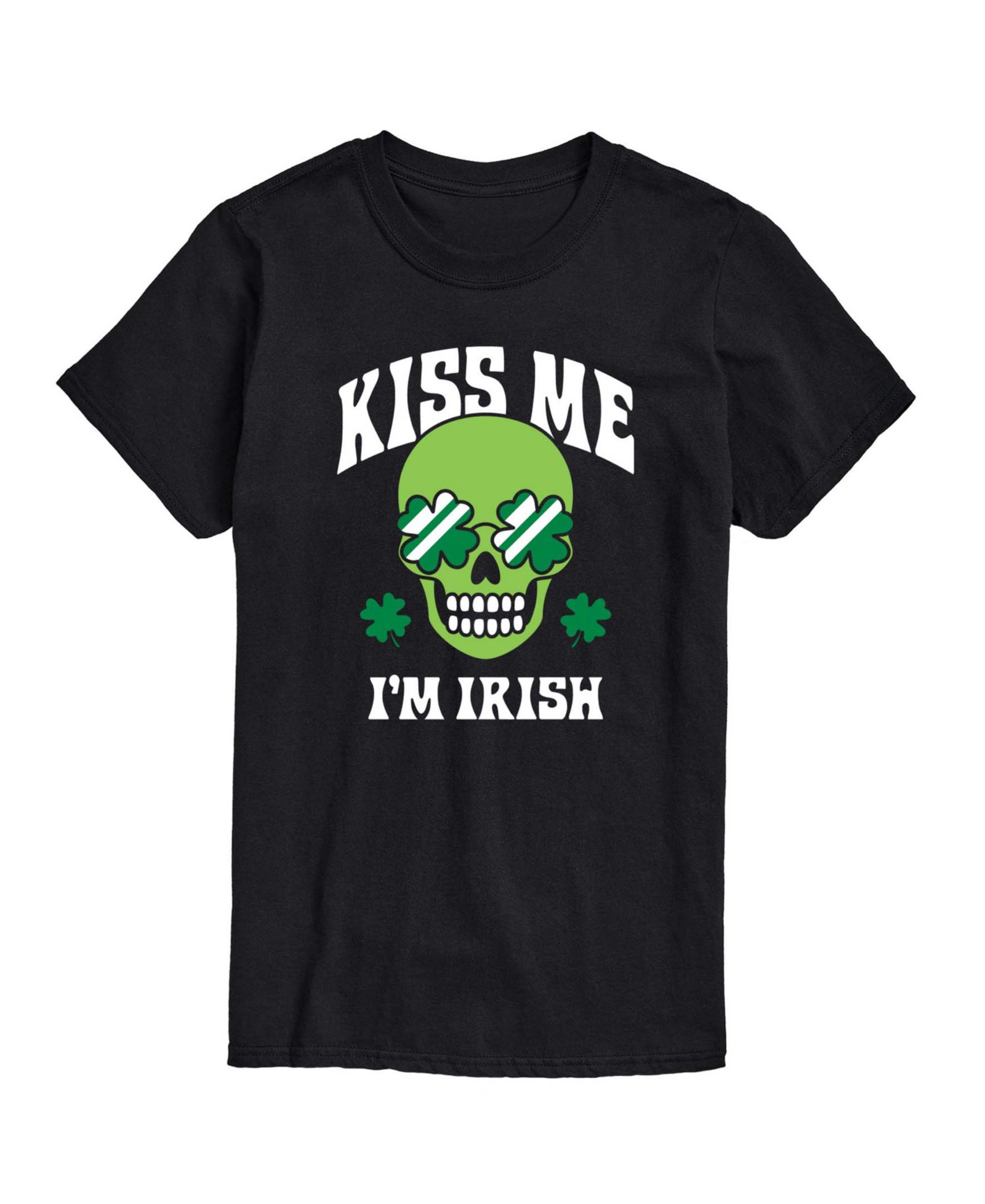 AIRWAVES Men's Instant Message Kiss Me I'm Irish Short-Sleeve Graphic T-Shirt