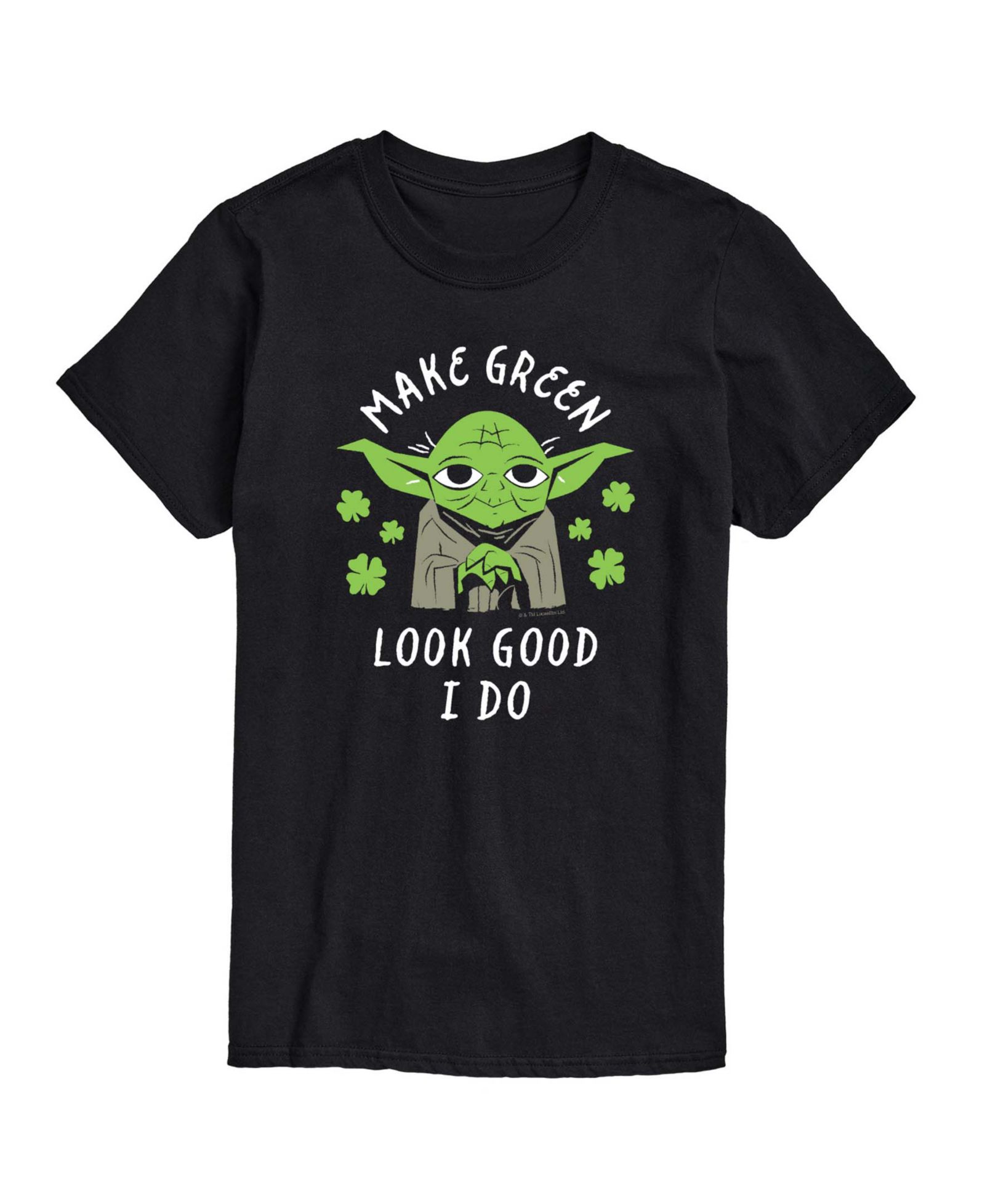AIRWAVES Men's Star Wars Make Green Look Good Yoda Short-Sleeve Graphic T-Shirt