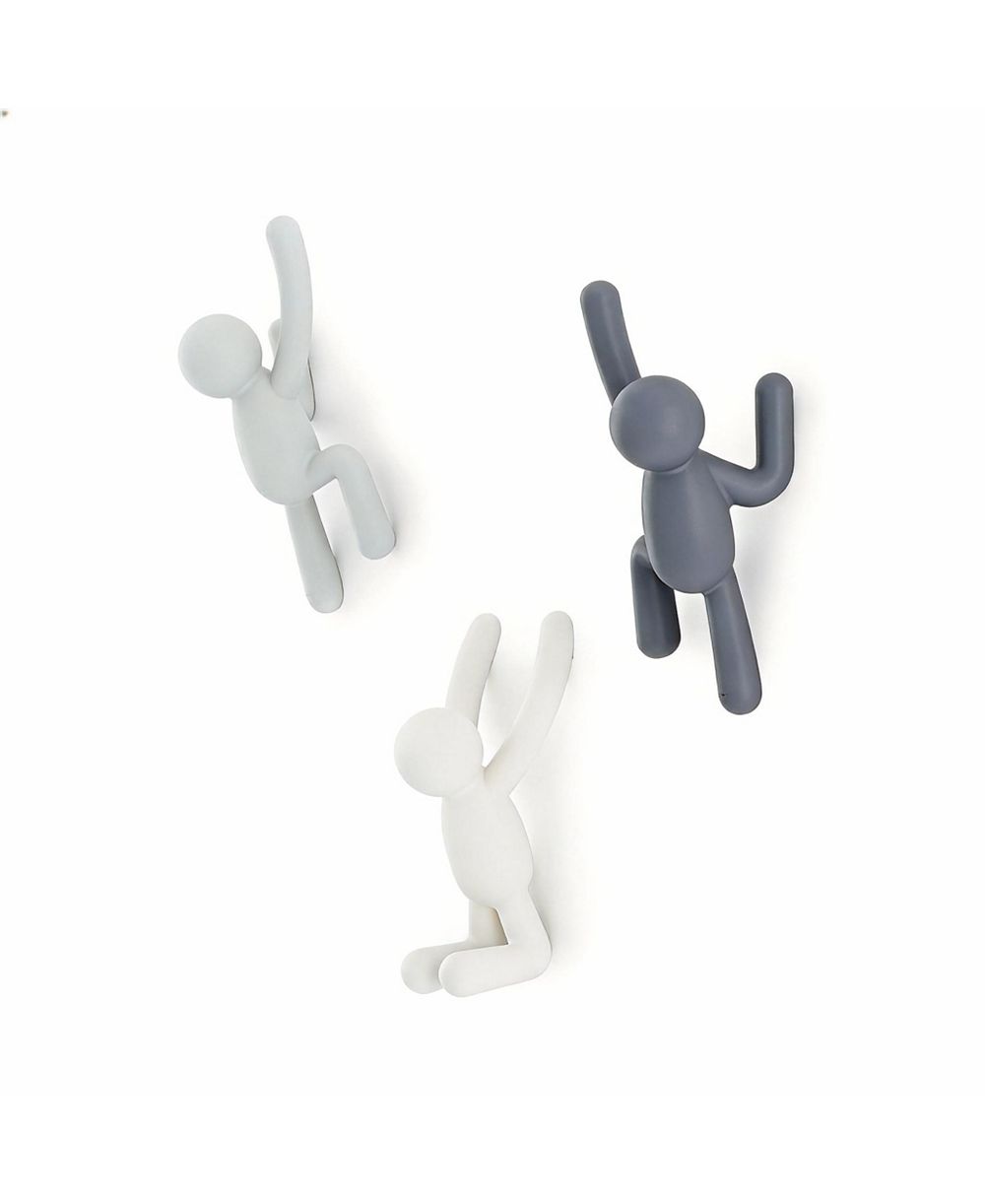 YIGII Wall Hooks Set of 3 - Fun Climbing Buddy Design for Hanging Clothes Accessories