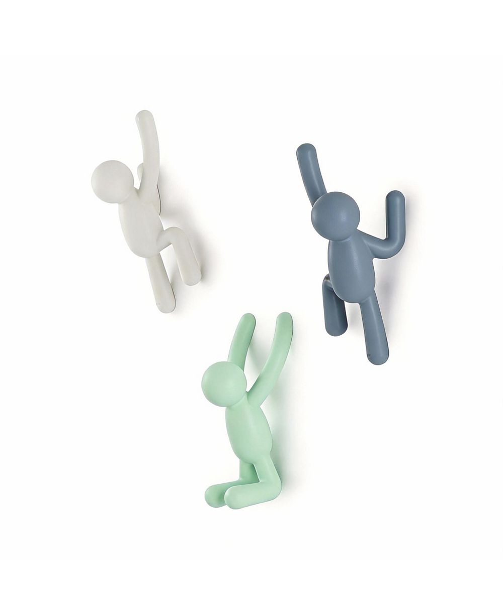 YIGII Wall Hooks Set of 3 - Fun Climbing Buddy Design for Hanging Clothes Accessories