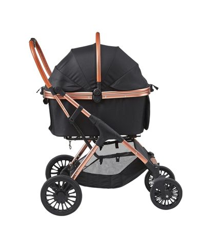 4-Wheel Pet Stroller 66 LB with Detachable Carrier and Brakes