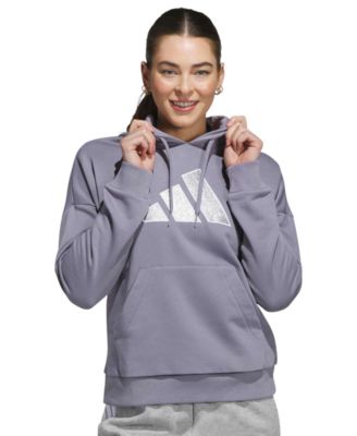 adidas Women's Long-Sleeve Graphic Hooded Sweatshirt