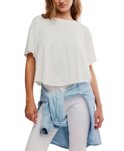 Женская футболка Free People Elsie Swing Short-Sleeve Crew Neck