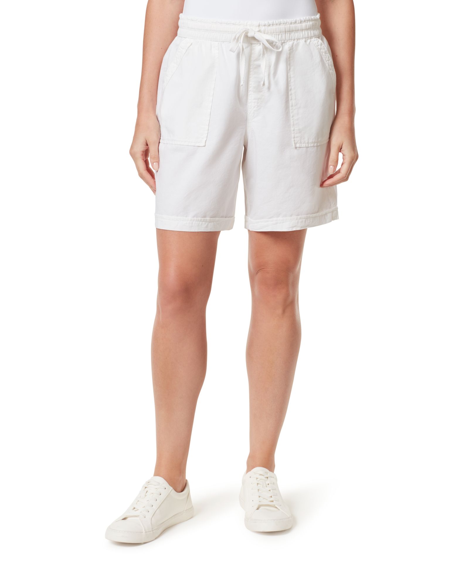 Gloria Vanderbilt Women's Linen Pull On Drawstring Shorts