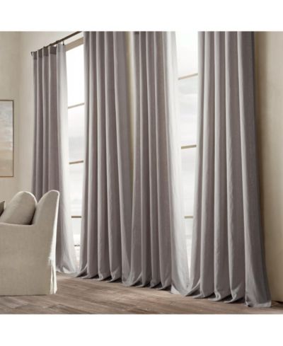 Штора Lush Decor Belgian Flax Prewashed Linen Rich Cotton Blend Window Curtain Panel Single