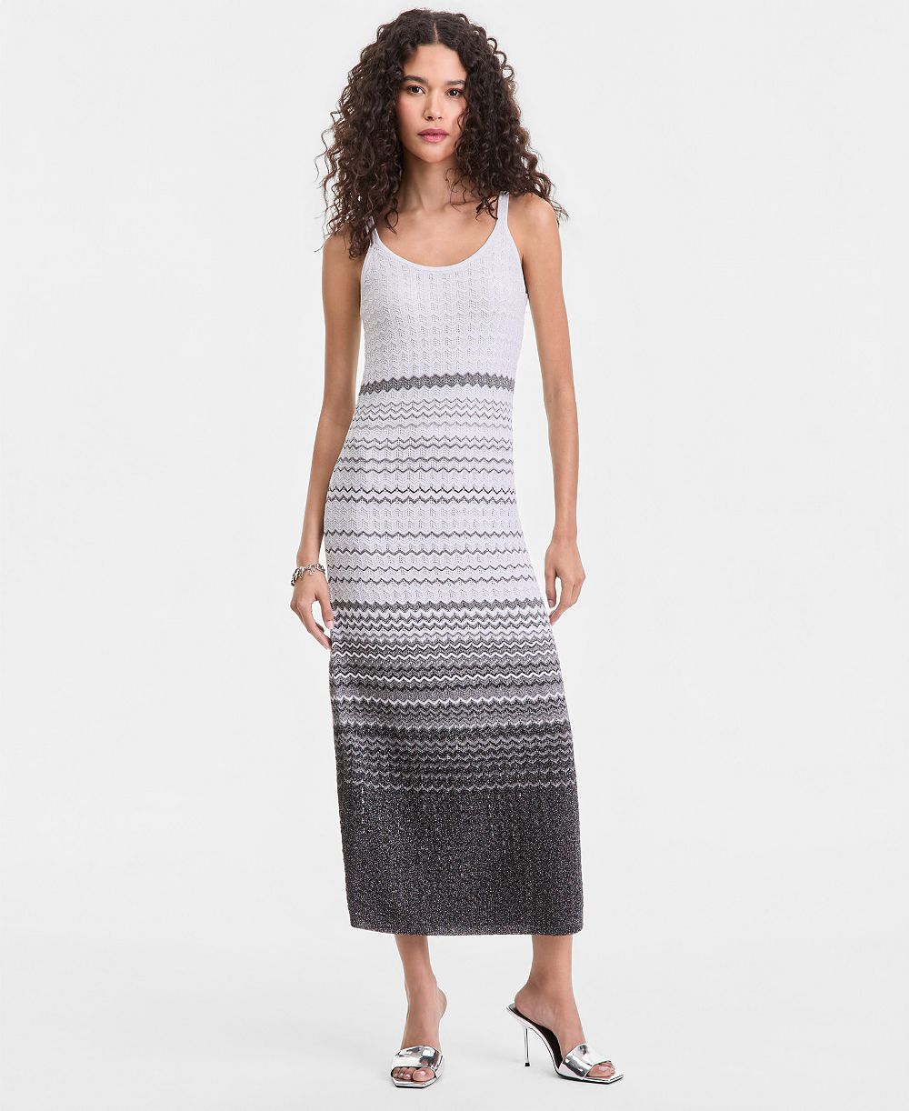 I.N.C. International Concepts Women's Ombré Stripe Sweater Dress, Macy's Exclusive