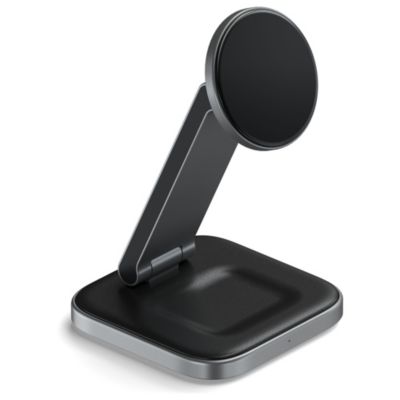 Satechi 2-in-1 Foldable Qi2 Wireless Charging Stand for iPhone 12 and AirPods Pro