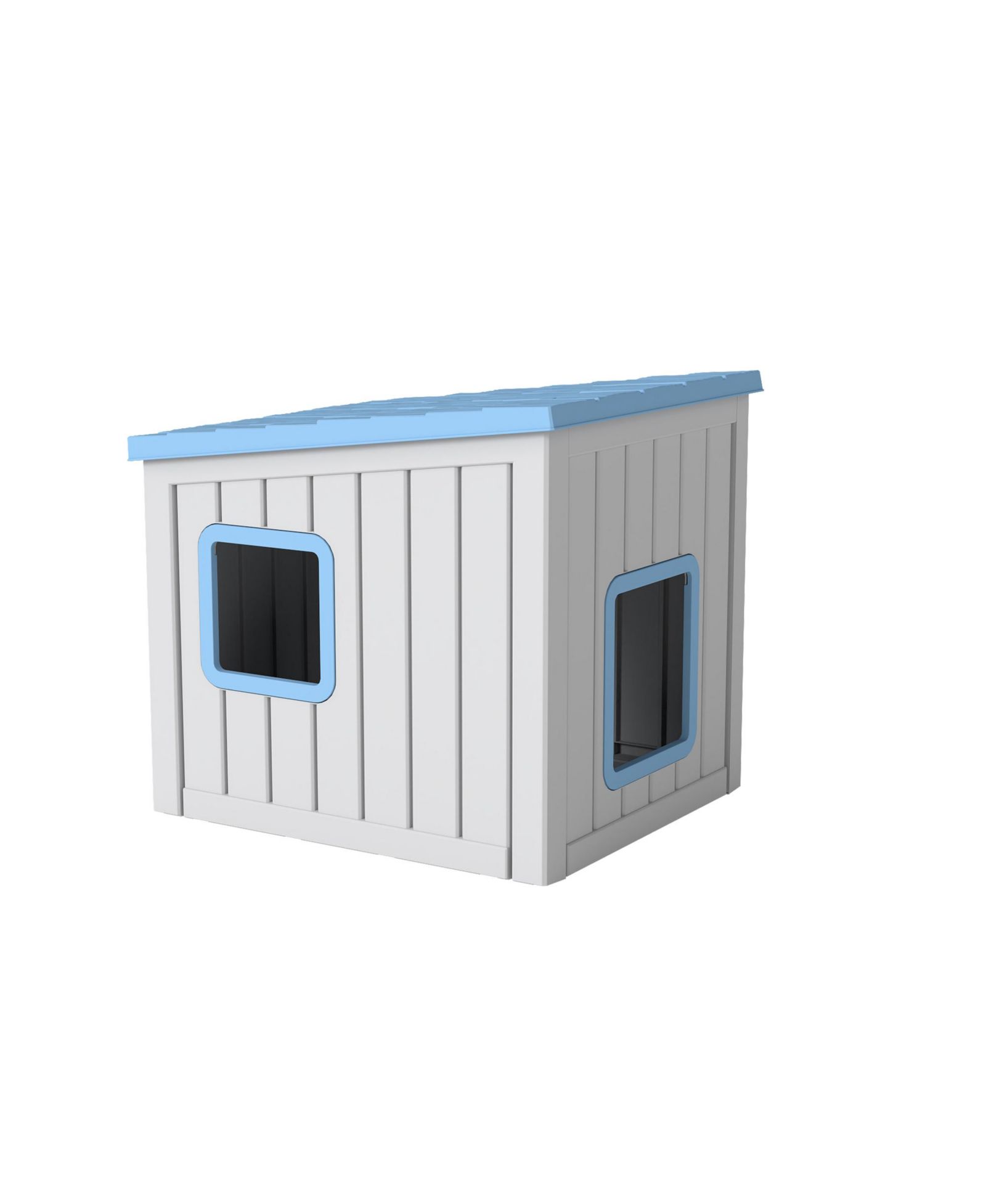 Палатка для кошек Decksplore Blue Indoor Outdoor Foldable Pet Enclosure с сеткой