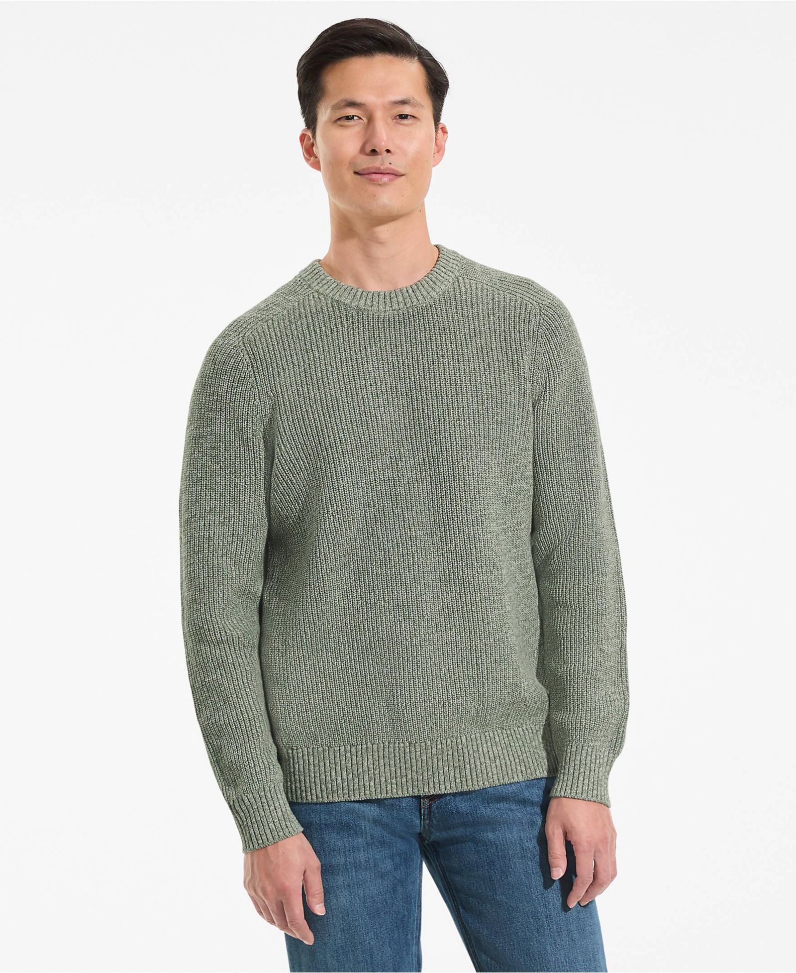 Lands' End Мужской джемпер Drifter Marl Crewneck с длинным рукавом
