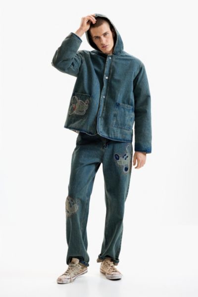 Мужские джинсы Desigual Disney с нашивкой