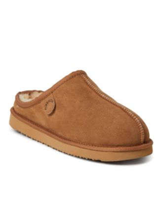 Dearfoams Мужские тапочки-калоши Fireside By Grafton Genuine Shearling
