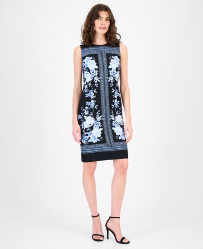 Anne Klein Women's Printed Sleeveless Sheath Dress