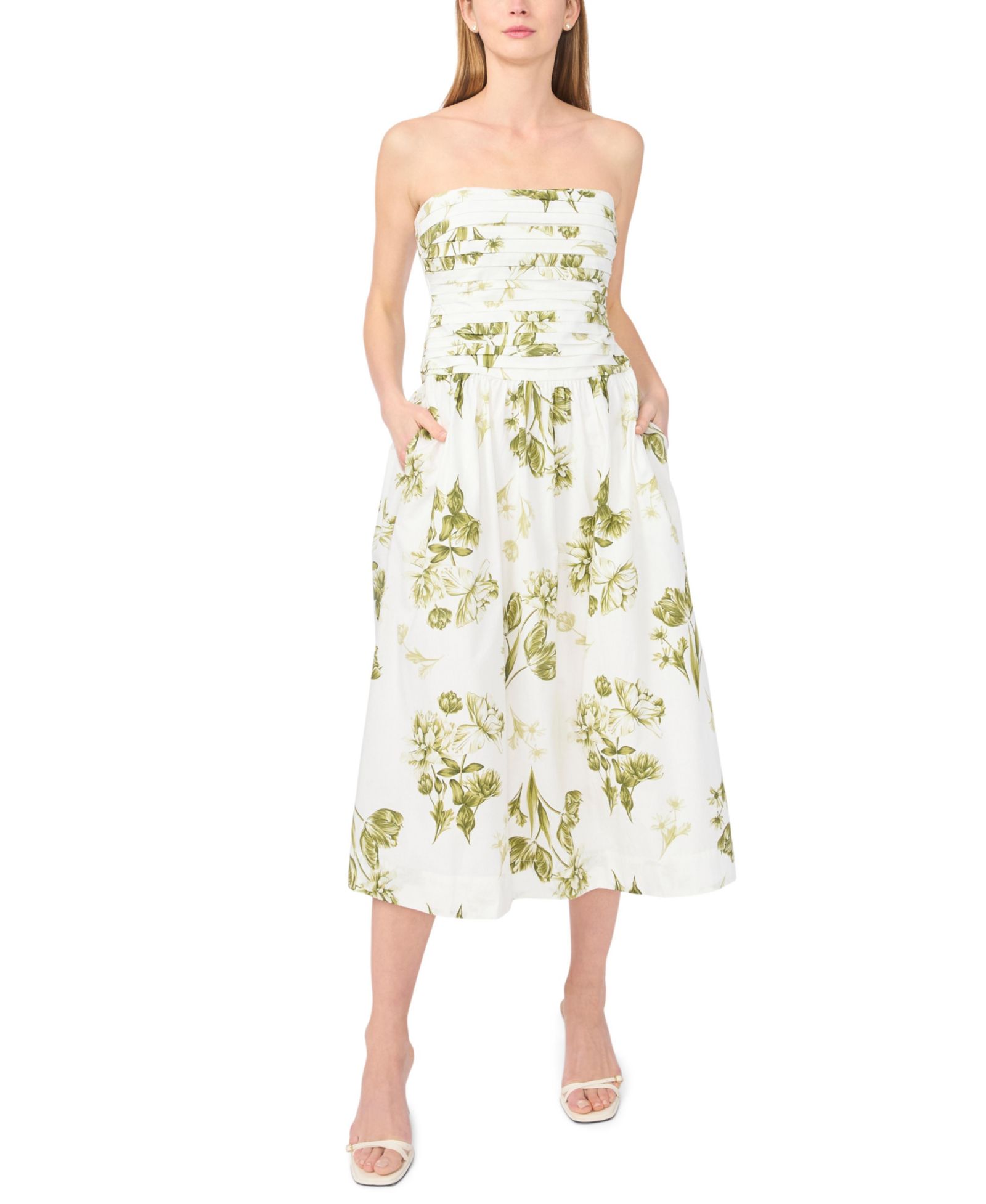 Платье 1.STATE Women's Strapless Sleeveless Bodice