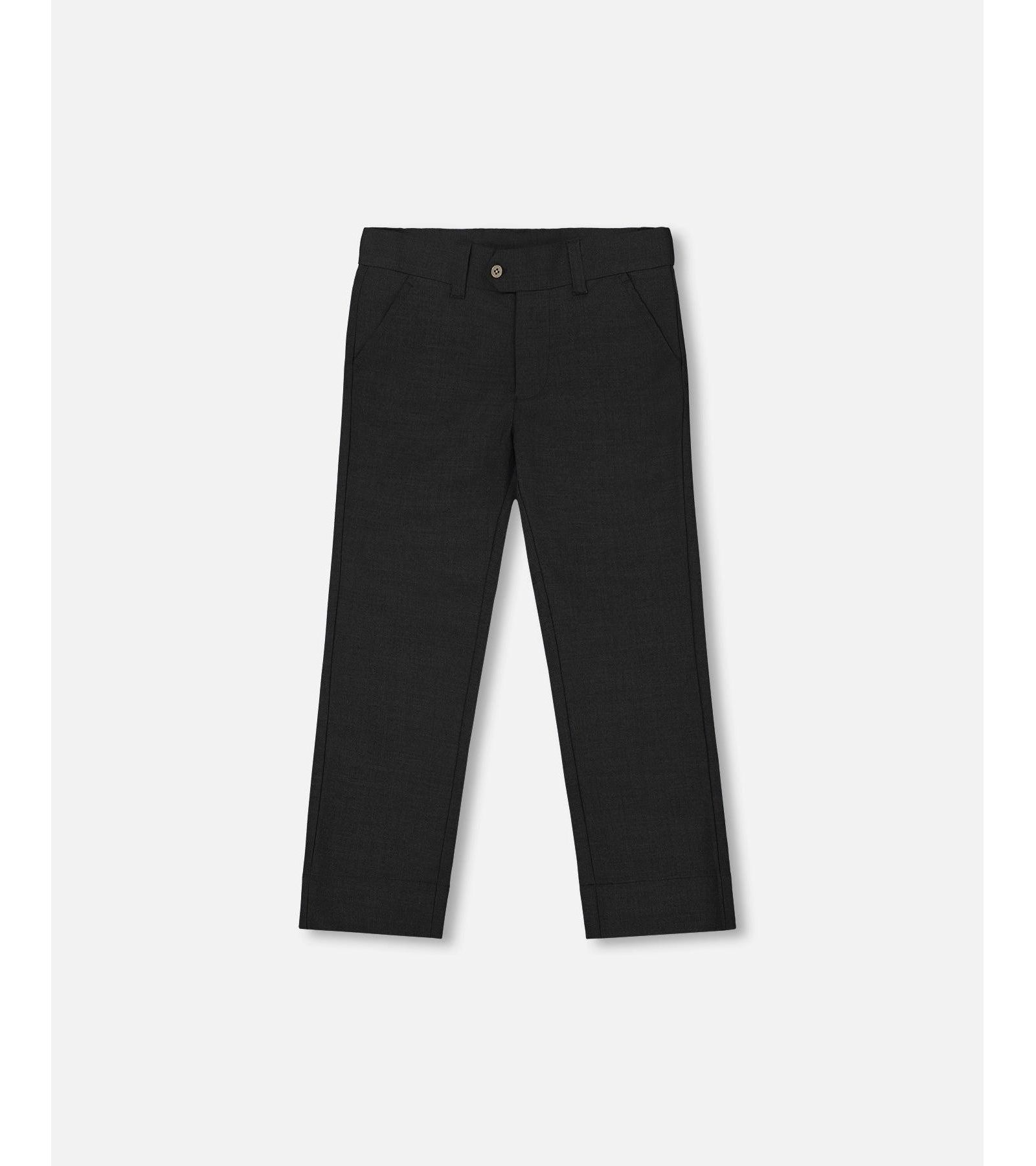 Deux par Deux Toddler Boys Classic Pants Black