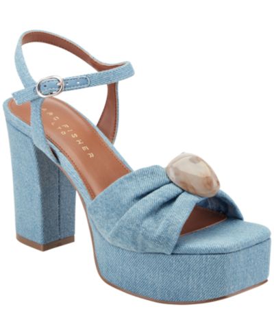Marc Fisher LTD Женские Candey Ornamented Block Heel Platform Sandals