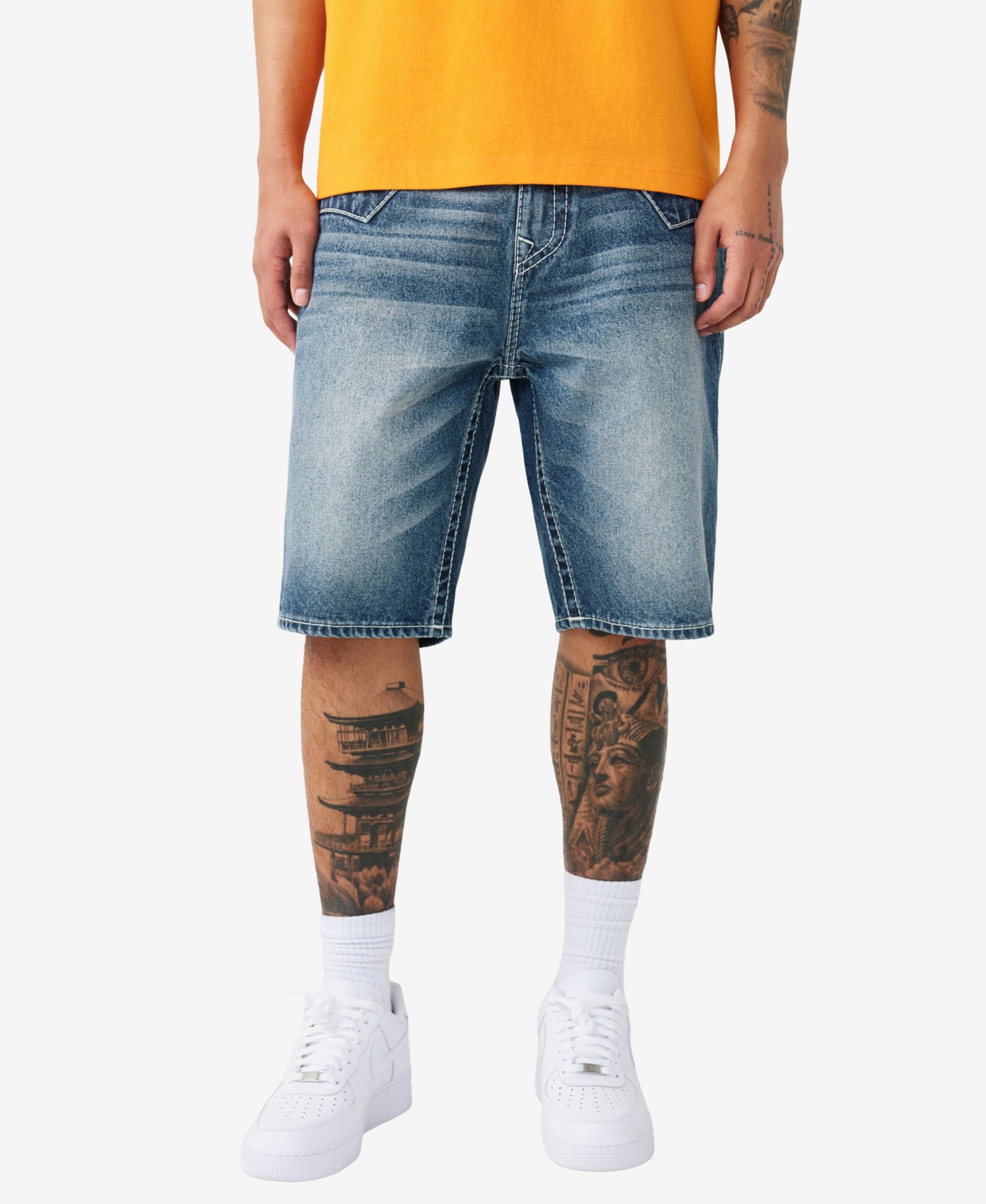 True Religion Men's Bobby Baggy Big T-Flap Jimmy Shorts