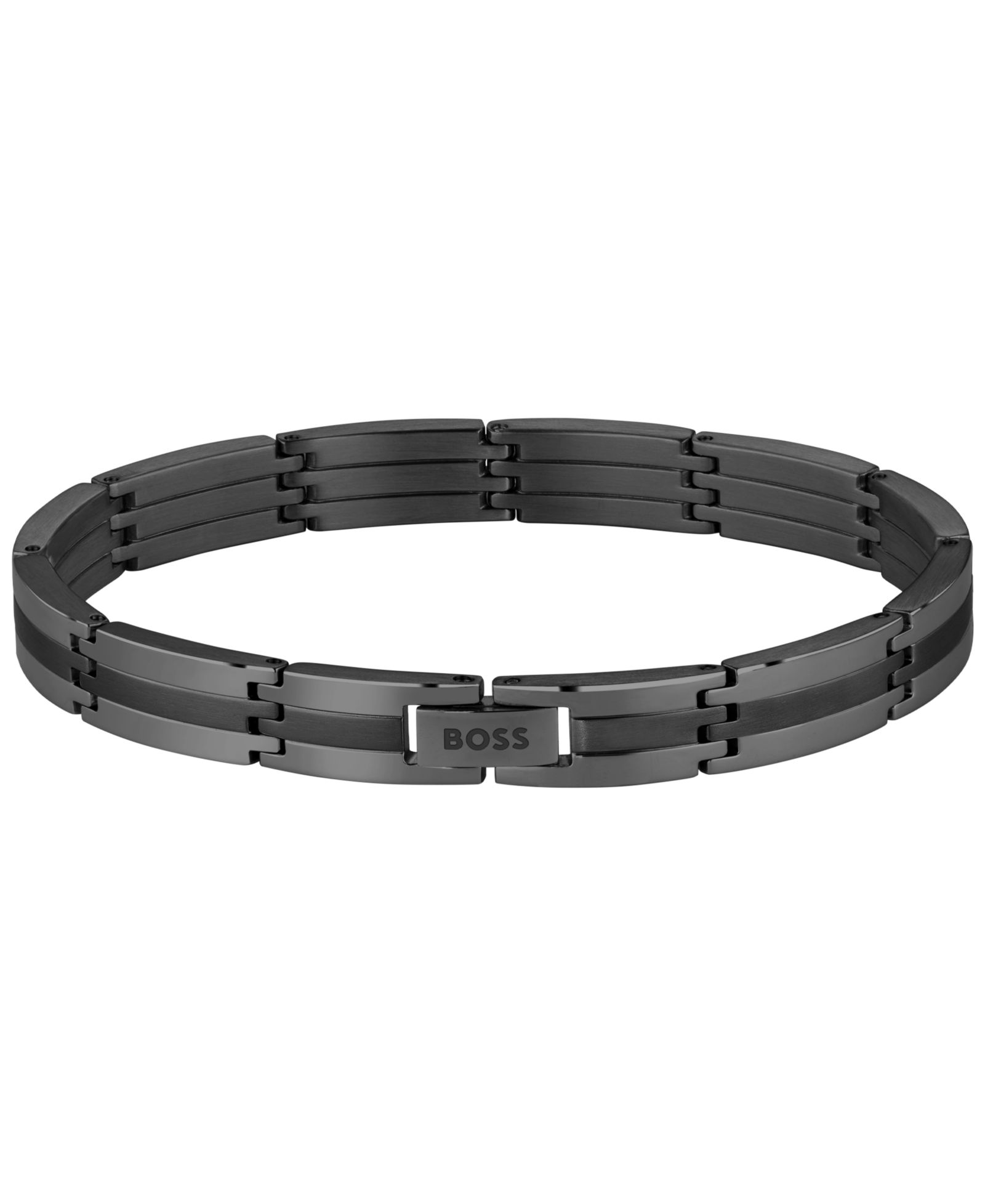 Hugo Boss мужской браслет Brooks Ionic Plated Black Steel