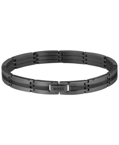 Hugo Boss мужской браслет Brooks Ionic Plated Black Steel