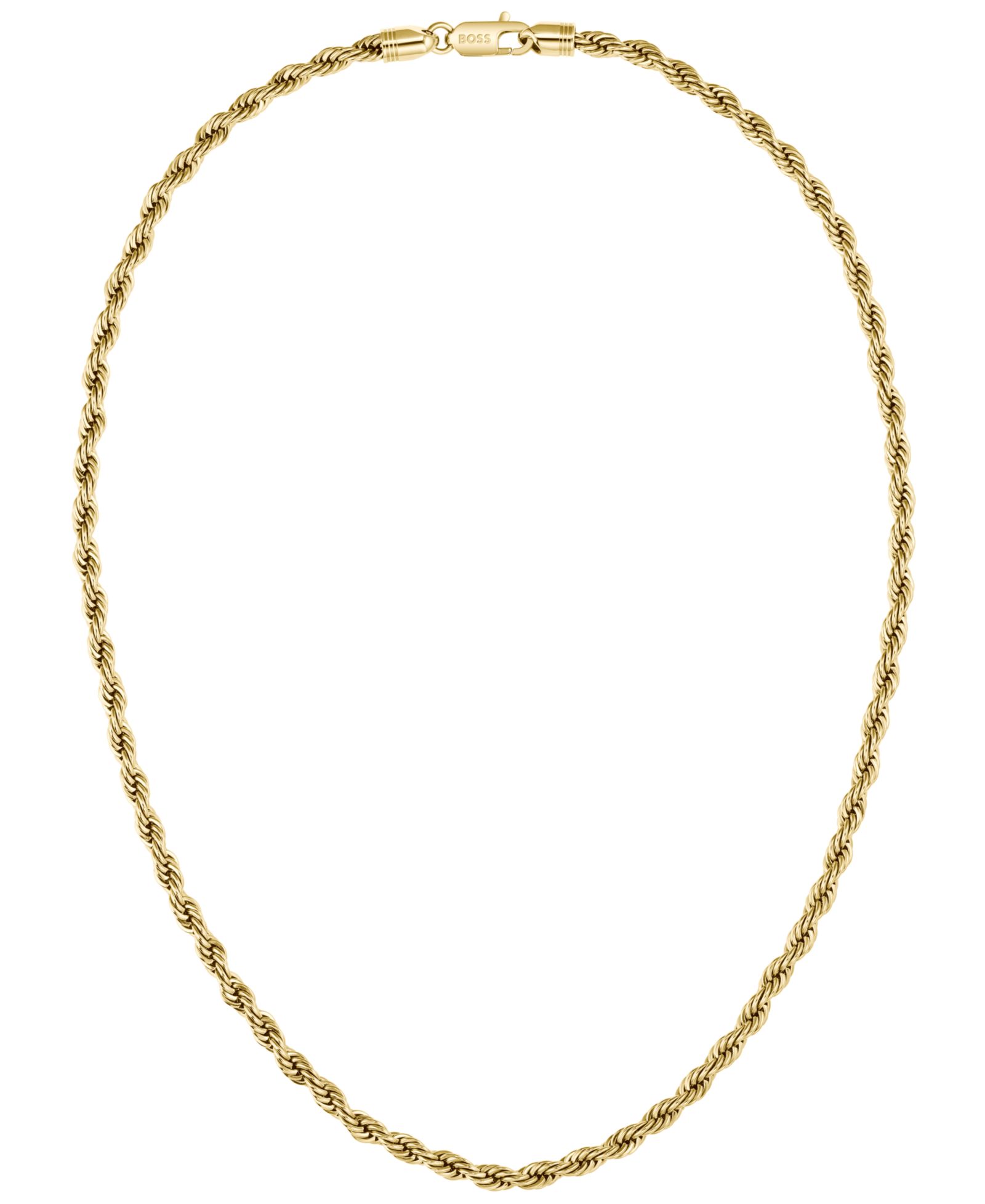 Мужское ожерелье Hugo Boss Men Myles Ionic Plated Thin Gold Steel