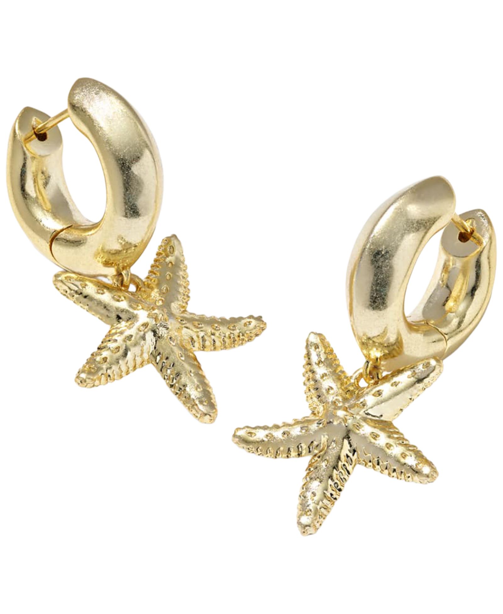 Серьги-кольца Kendra Scott Parker Starfish с позолотой 14k