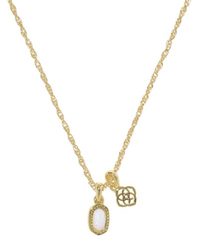 Kendra Scott 14k Gold-Plated Mini Elisa Dira Short Pendant Necklace