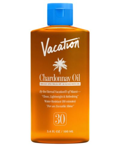 Солнцезащитное масло Vacation Chardonnay SPF 30, 3.4 oz.