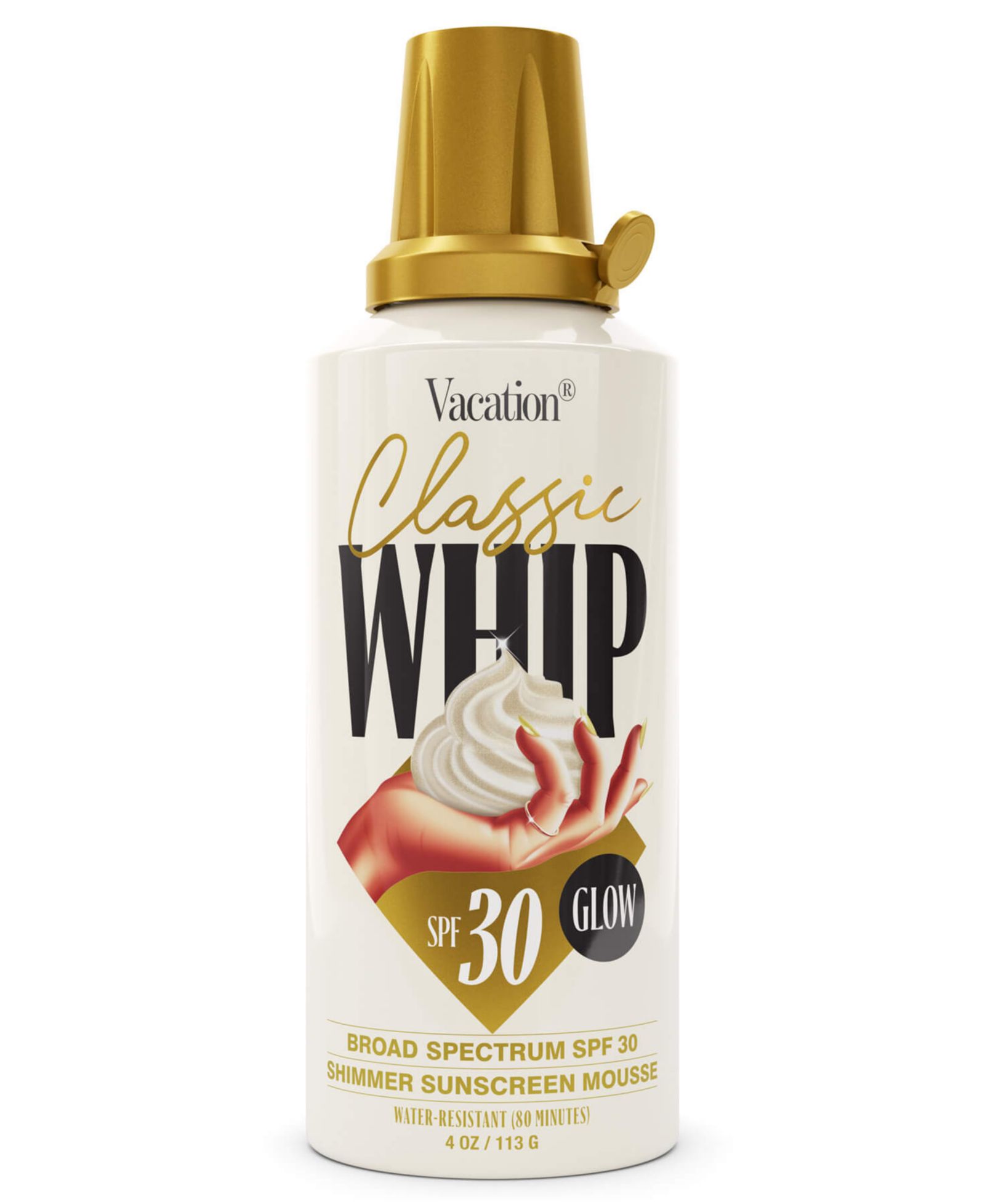 Солнцезащитный крем Vacation Classic Whip Glow SPF 30, 4 oz.
