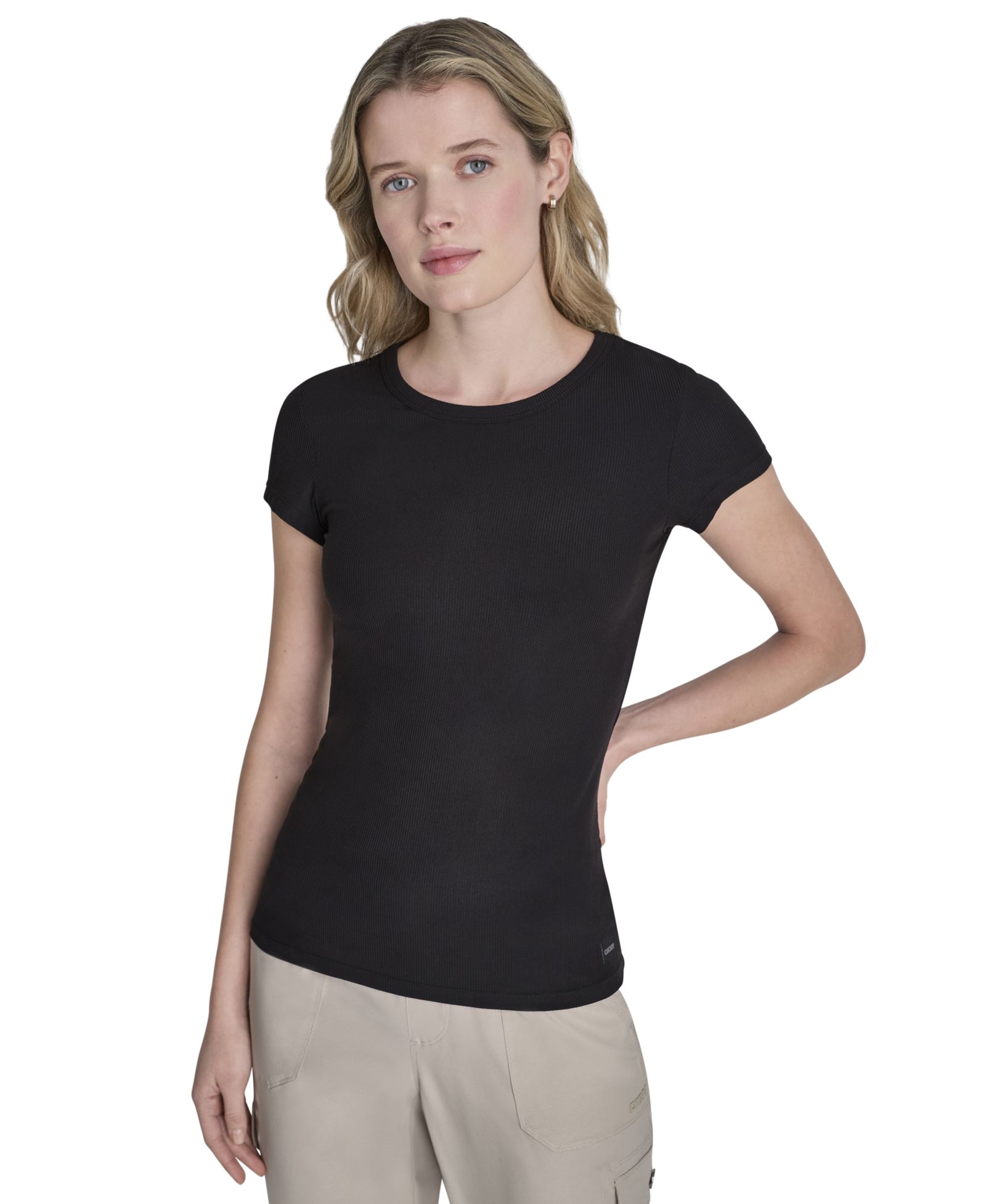 DKNY Sport Women's Hudson Rib Crewneck T-Shirt