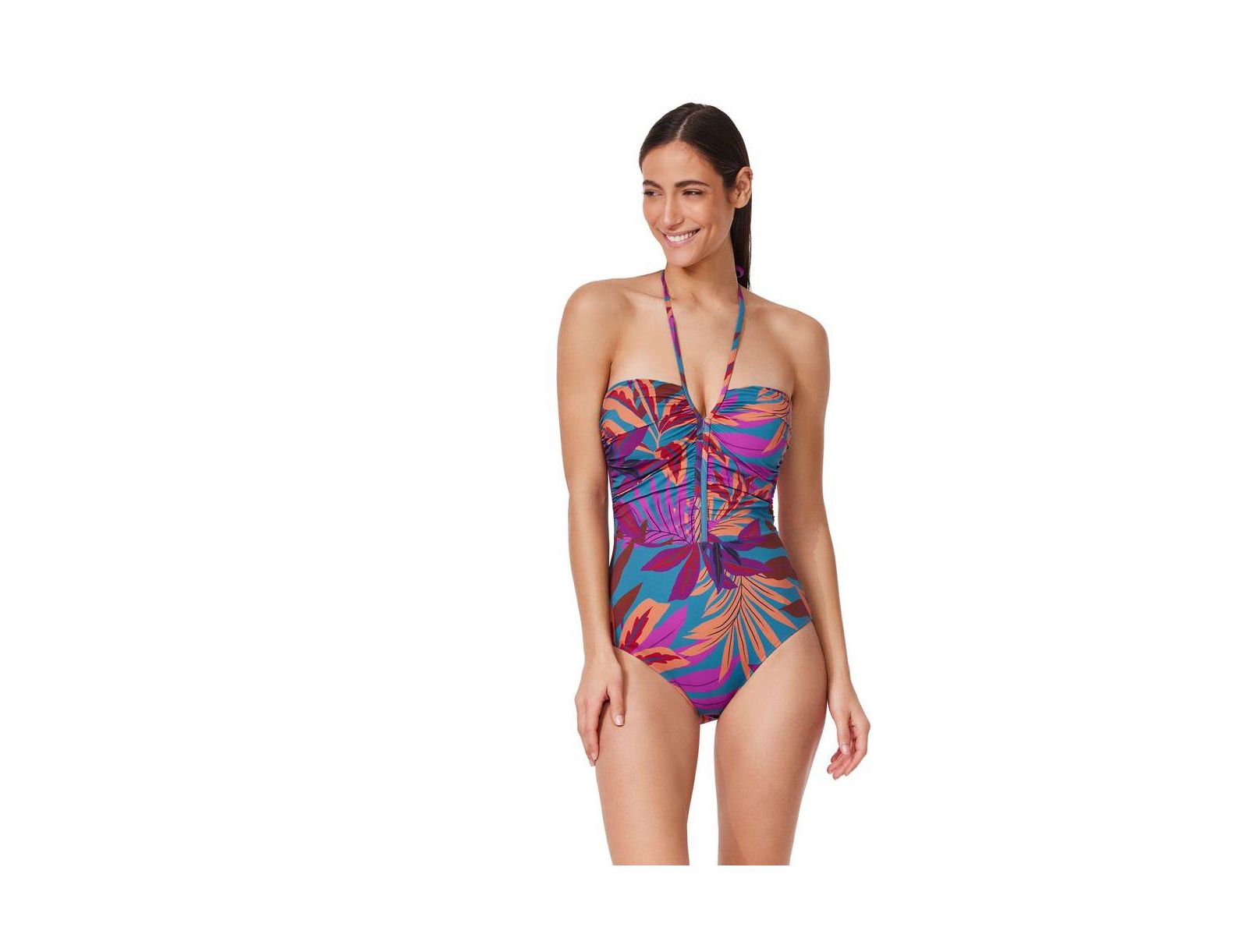 Profile by Gottex Women's Plantopia Bandeau One Piece