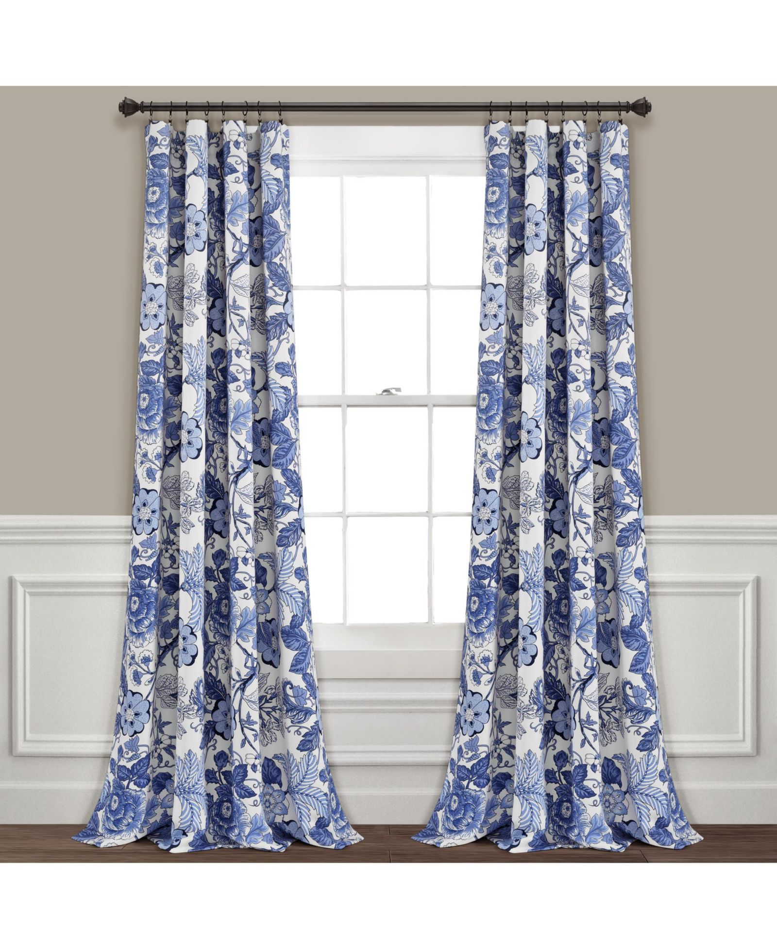 Шторы Lush Decor Sydney Light Filtering Window Curtain Panels 52" W x 84" L