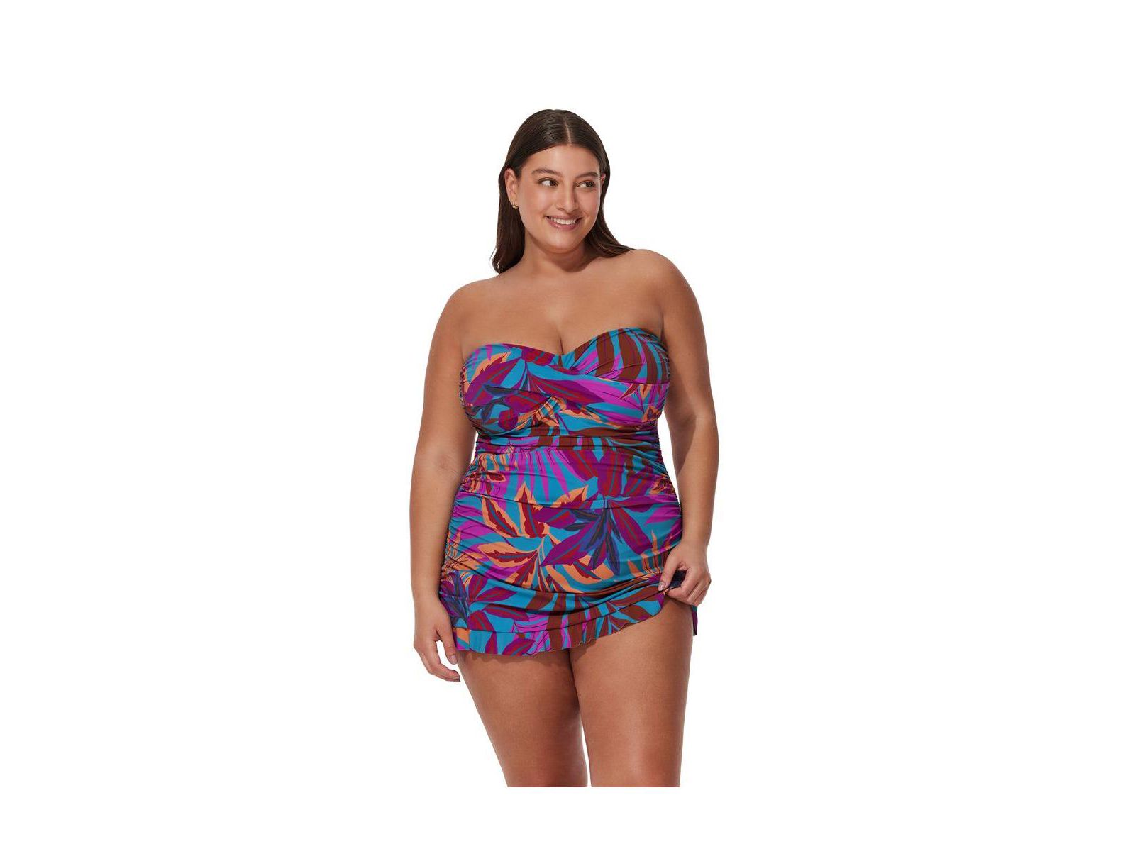 Женский свим-платье Profile by Gottex Plus Size Plantopia Bandeau