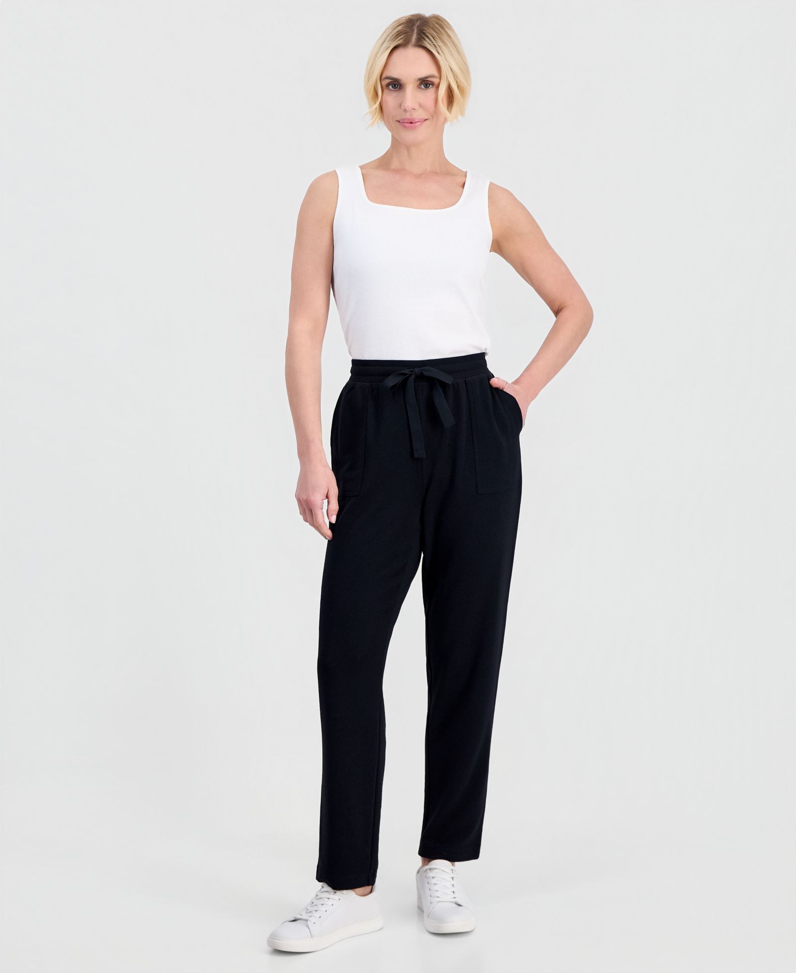 Style & Co Petite Брюки French Terry Fleece LuxLounge