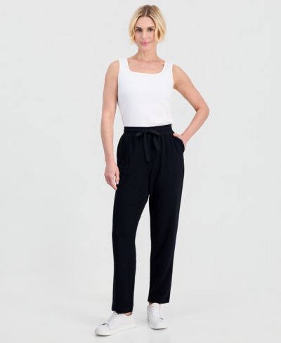Style & Co Petite LuxLounge French Terry Fleece Sweatpants, Macy's Exclusive