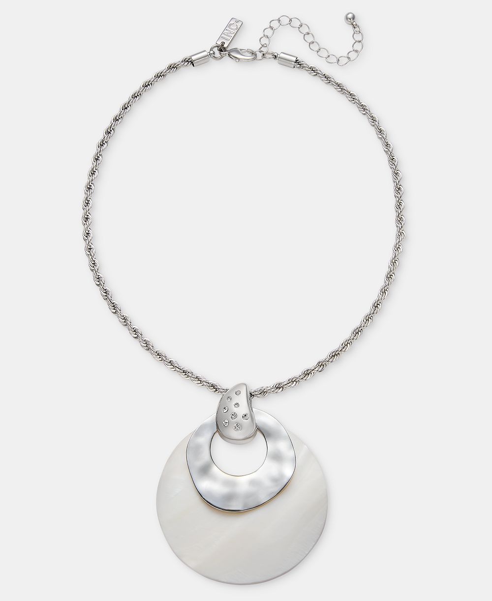 Подвеска I.N.C. International Concepts Crystal & Shell, 16" + 3" удлинитель