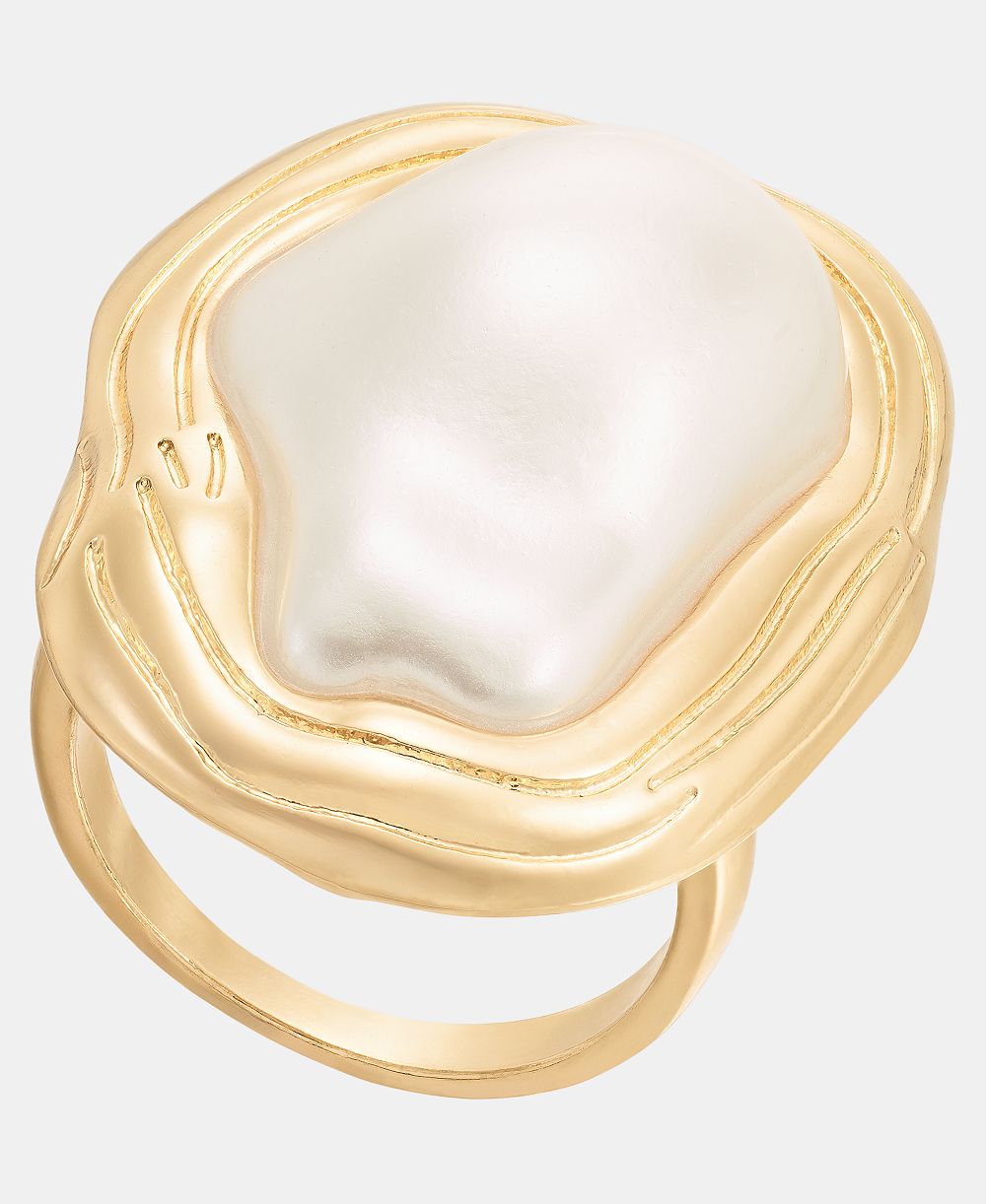 I.N.C. International Concepts Imitation Pearl Statement Ring, Macy's Exclusive