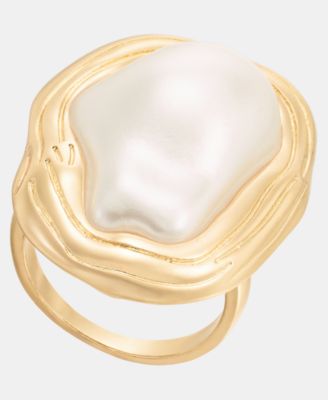Кольцо I.N.C. International Concepts Imitation Pearl Statement