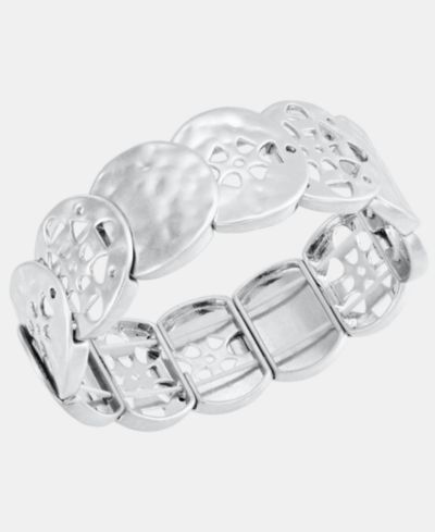 Золотистый браслет Style & Co Gold-Tone Circle Stretch