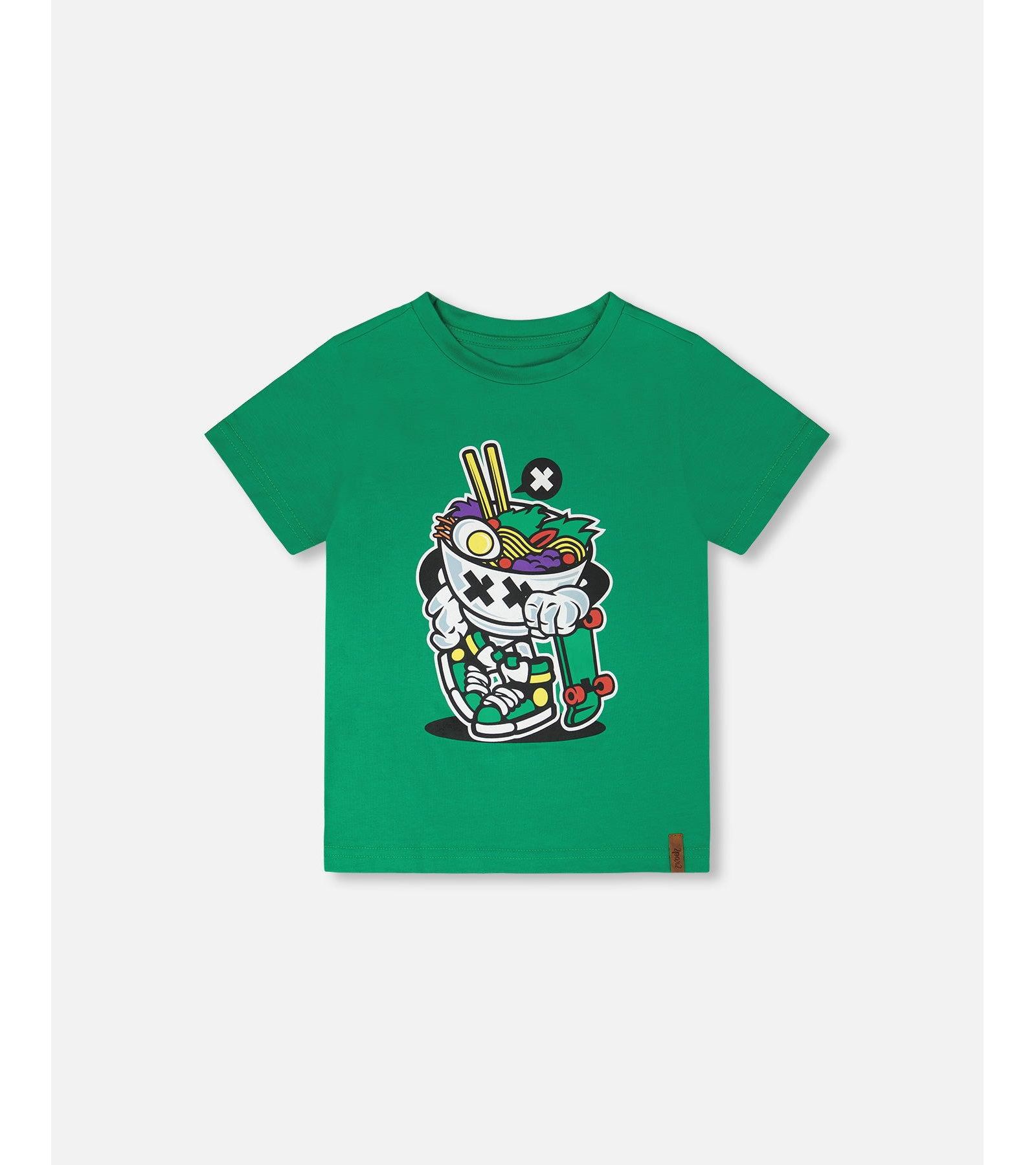 Deux par Deux Toddler Boys Toddler/Child Cotton Jersey Printed T Shirt
