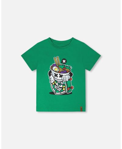 Deux par Deux Toddler Boys Toddler/Child Cotton Jersey Printed T Shirt