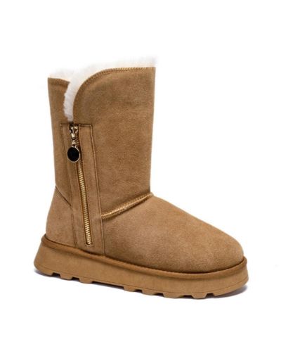 Женские зимние сапоги Pazstor Women's из овчины и замши CY2466