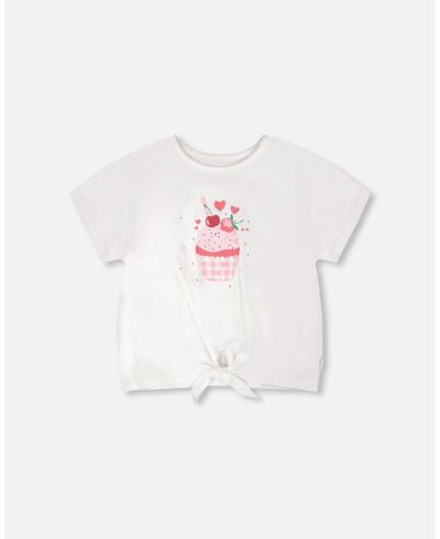 Deux par Deux Big Girls Cotton Tie at Waist Jersey T-Shirt