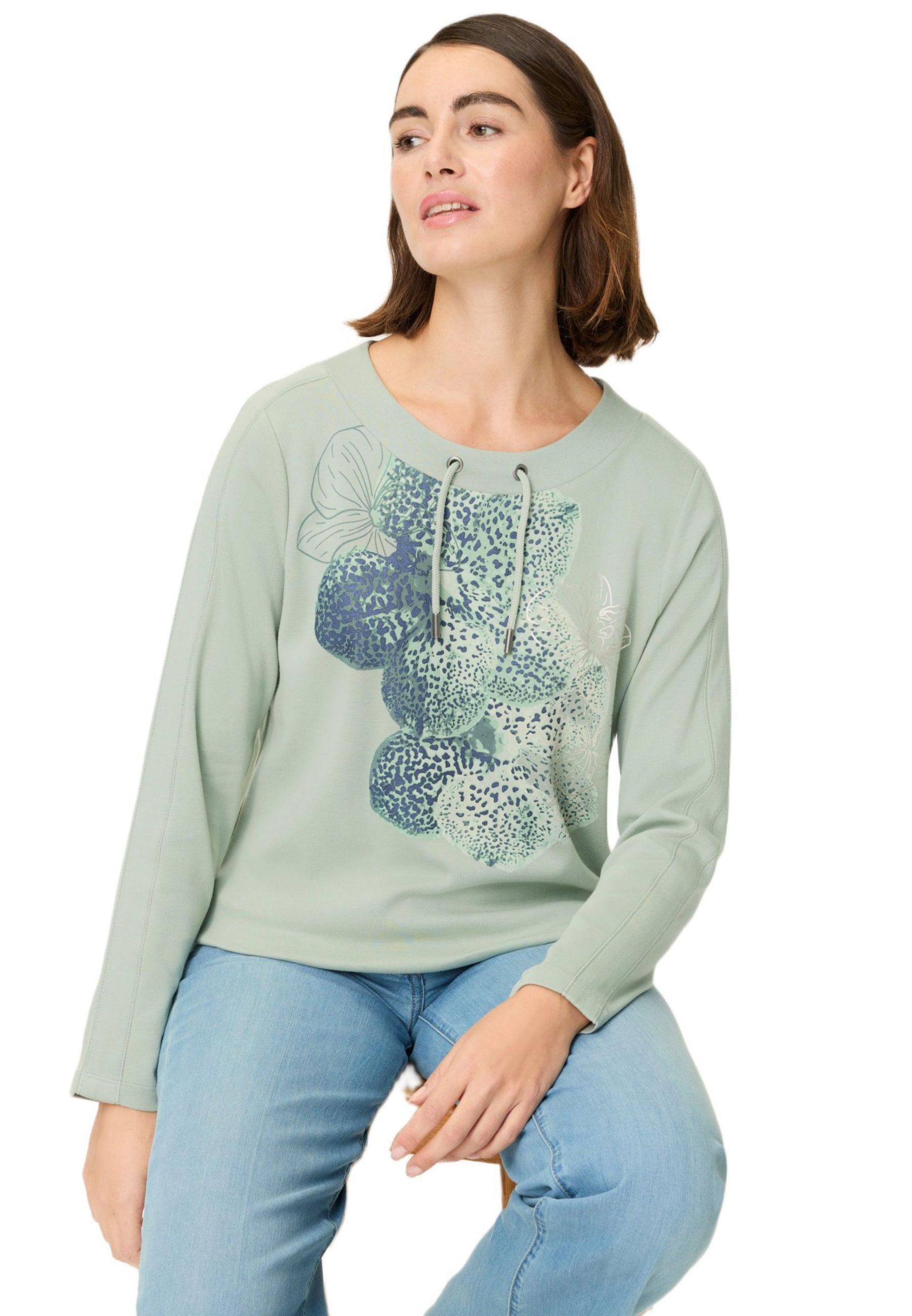 Olsen Women's Placement Print Jersey Top