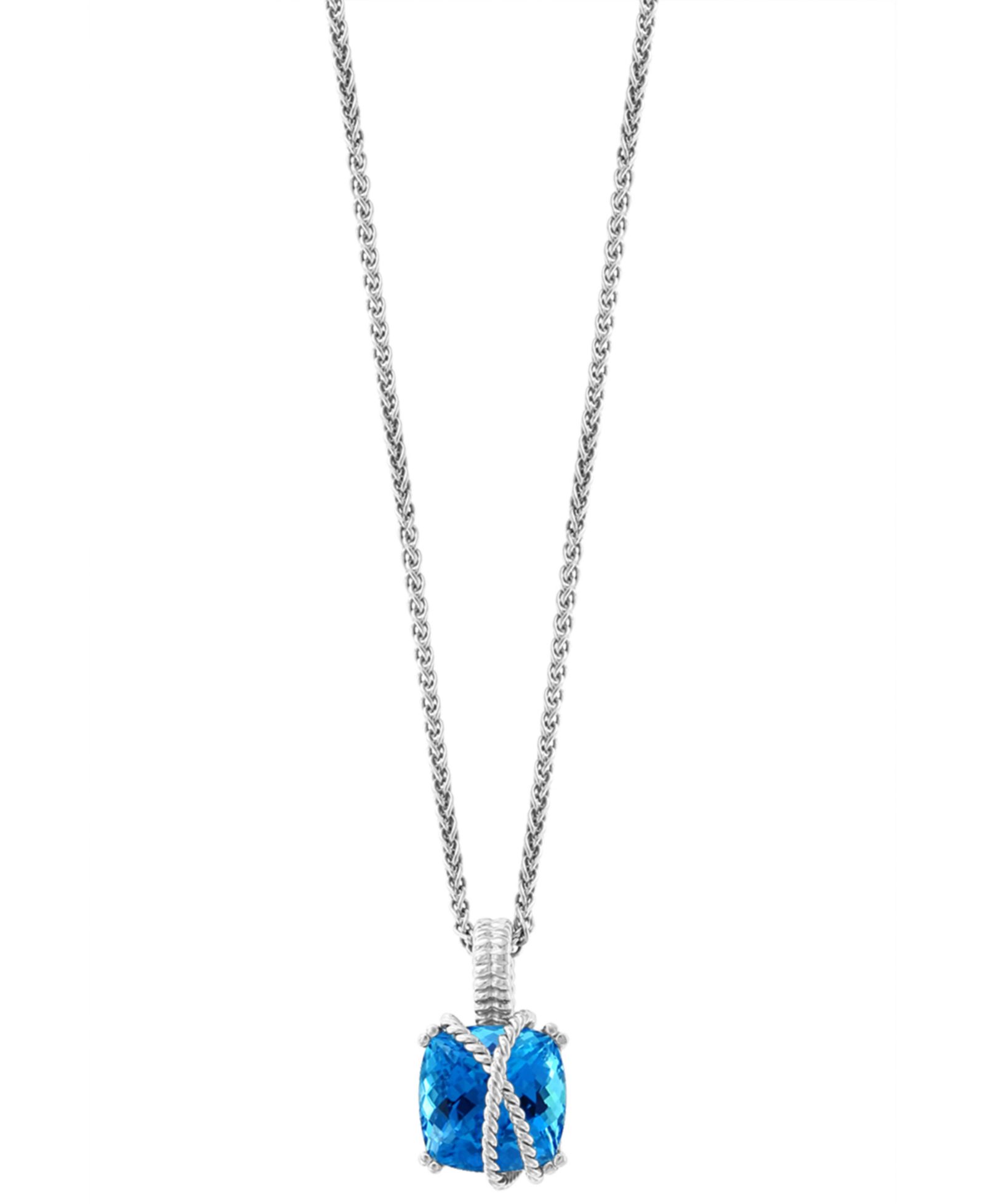 Подвеска EFFY Collection с голубым топазом (6 ct. t.w.) из стерлингового серебра