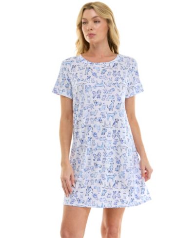 Женская ночная рубашка Jaclyn Intimates Relaxed Short-Sleeve