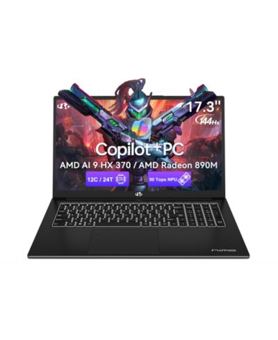 NIMO ноутбук NeuraBook 17 с 17,3-дюймовым экраном, процессором AMD Ryzen AI 9 HX 370, 32 ГБ ОЗУ и цифровым блоком клавиш