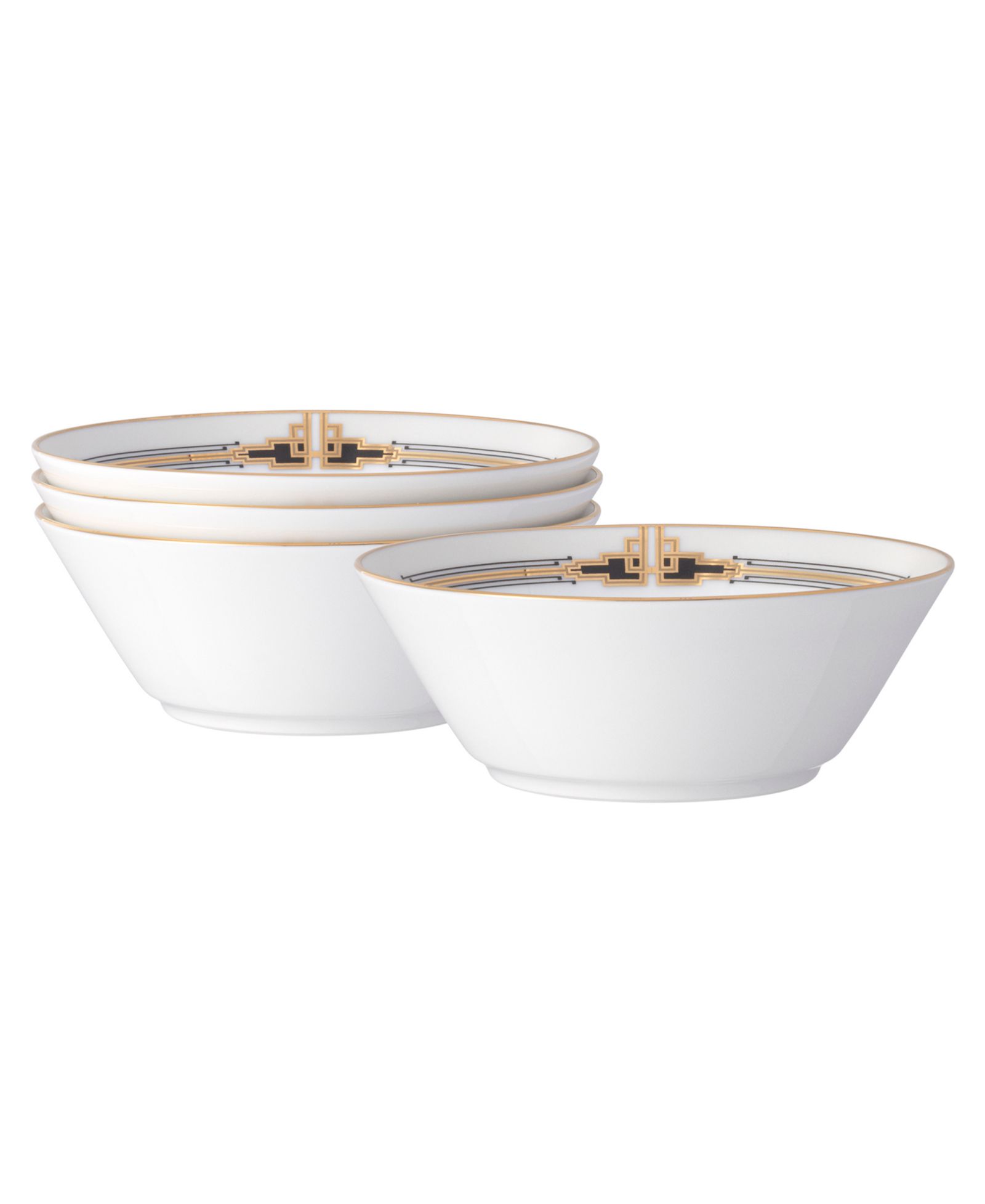 Noritake Empire Gold Fruit Bowls, Set of 4