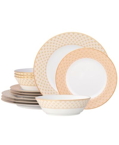 Noritake Trocadero Gold 12-Pc. Dinnerware Set, Service for 4