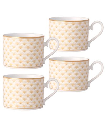 Noritake Золотые чашки Trocadero, набор из 4 штук